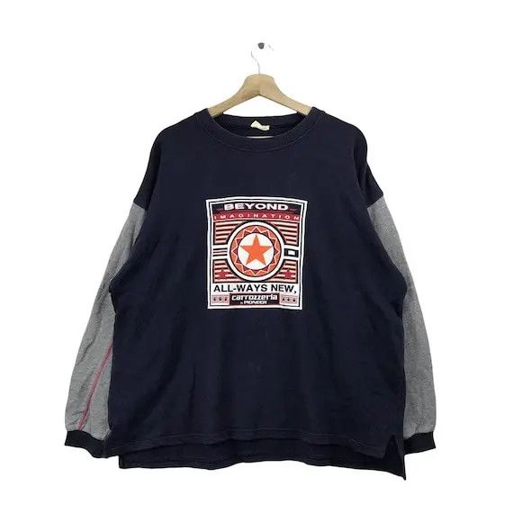 Vintage Vtg 90’ PIONEER CARROZZERIA MOTORSPORT Sweatshirt Pullover Size US XL / EU 56 / 4 - 1 Thumbnail