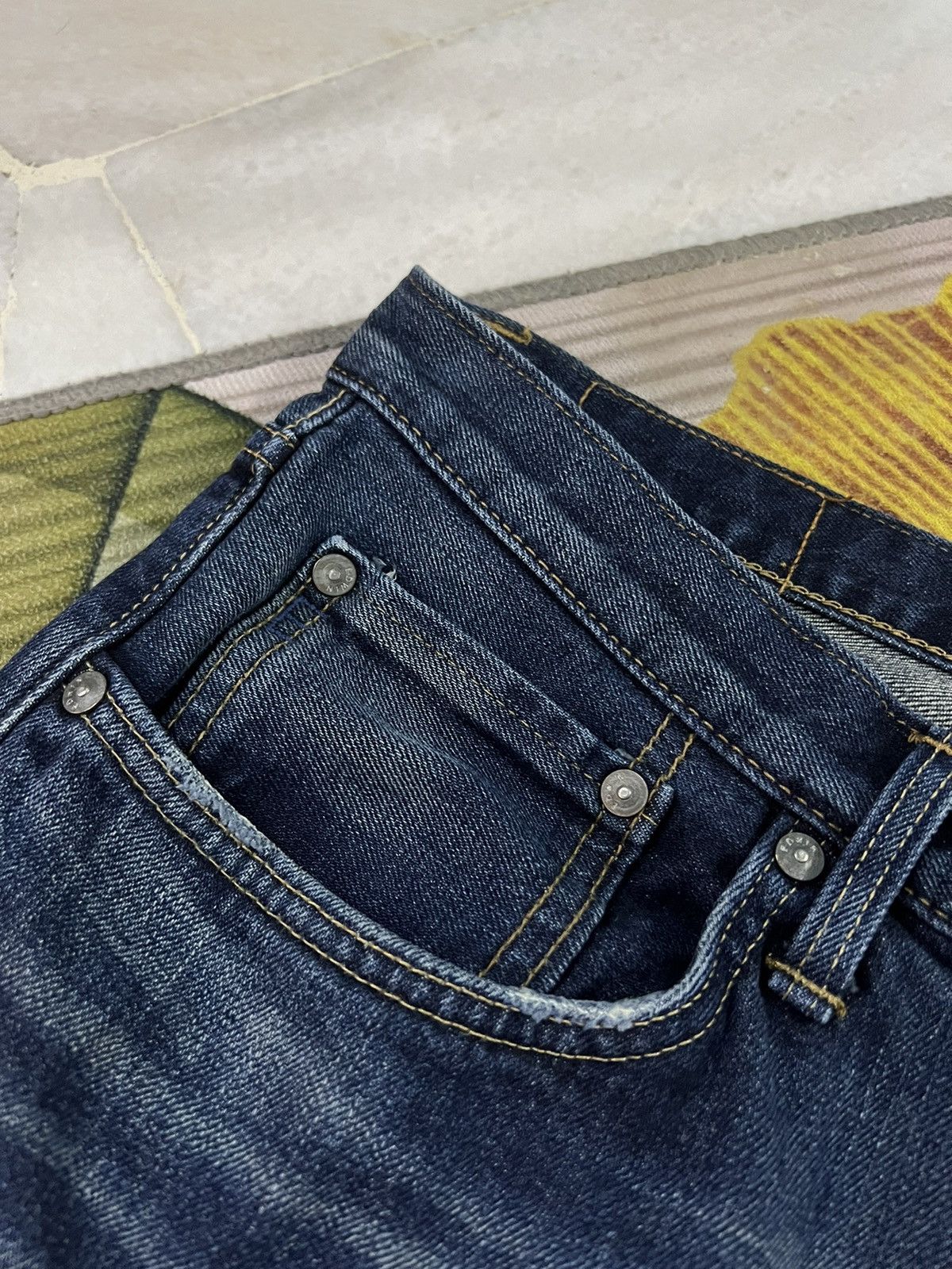 Edwin × If Six Was Nine VINTAGE EDWIN WHITE TAG DISTRESSED JEANS VERY RARE Size US 34 / EU 50 - 6 Thumbnail
