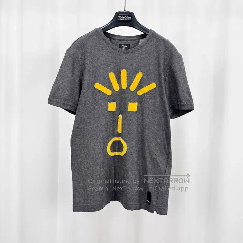 Fendi Fendi Embroidered Abstract Face Short Sleeve Size US M / EU 48-50 / 2 - 1 Thumbnail