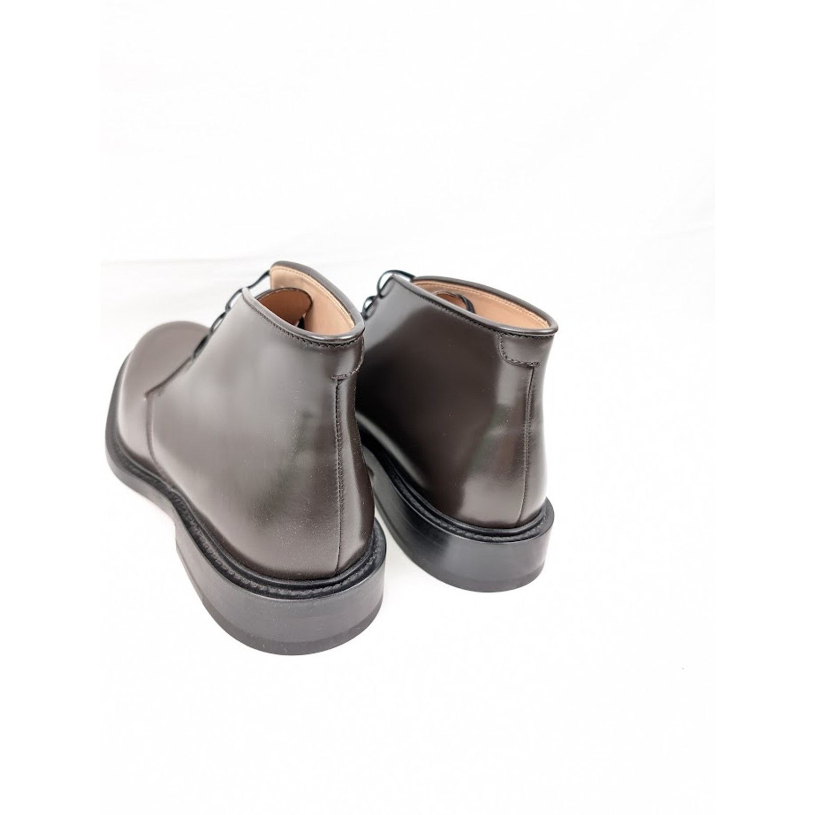 Bottega Veneta o1rshd1 Tokyo Brush Calf Leather Boots in Ebony Size US 11 / EU 44 - 17 Thumbnail