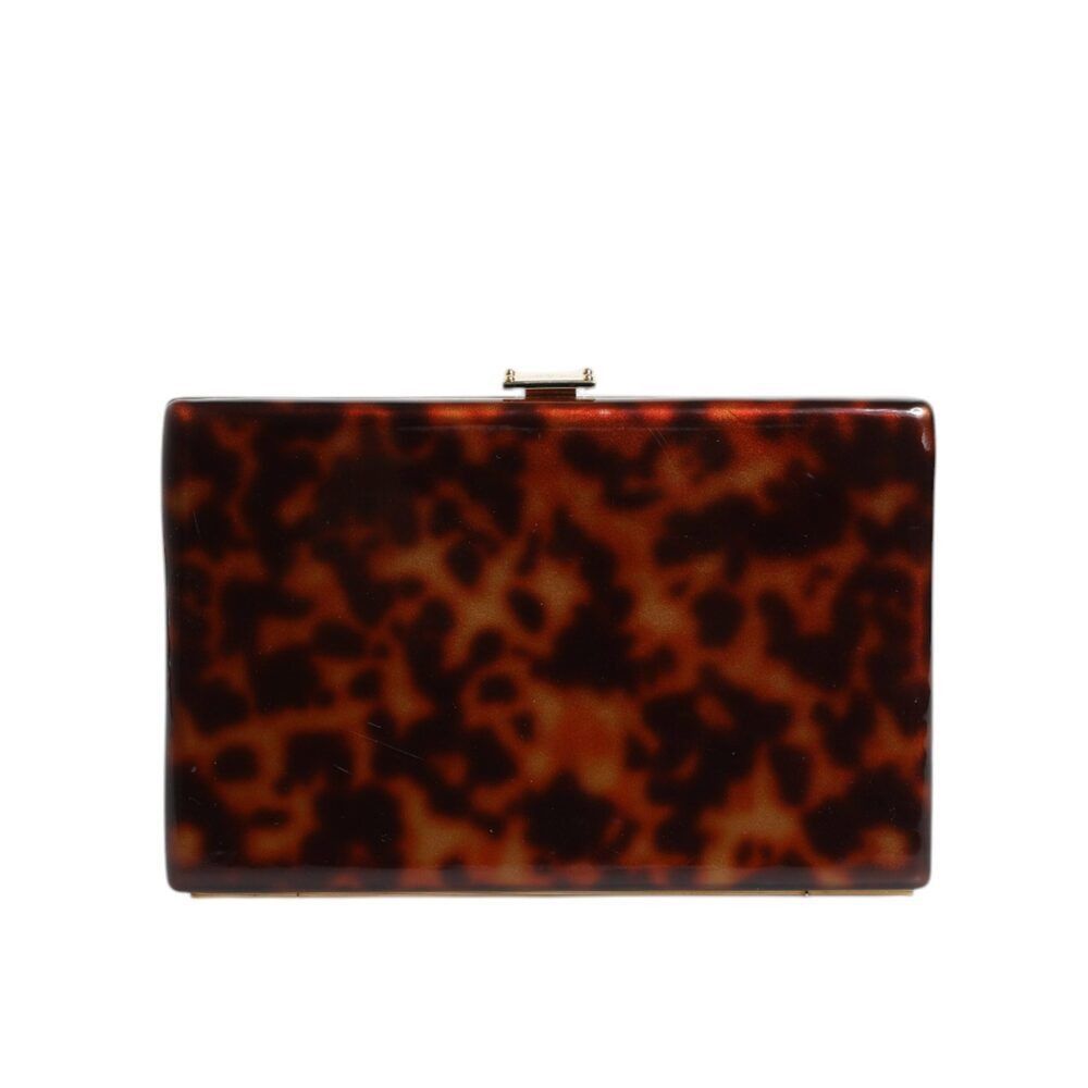 Dolce & Gabbana Dolce & Gabbana Brown Leather Clutch Evening Crossbody Bag W Size ONE SIZE - 4 Thumbnail