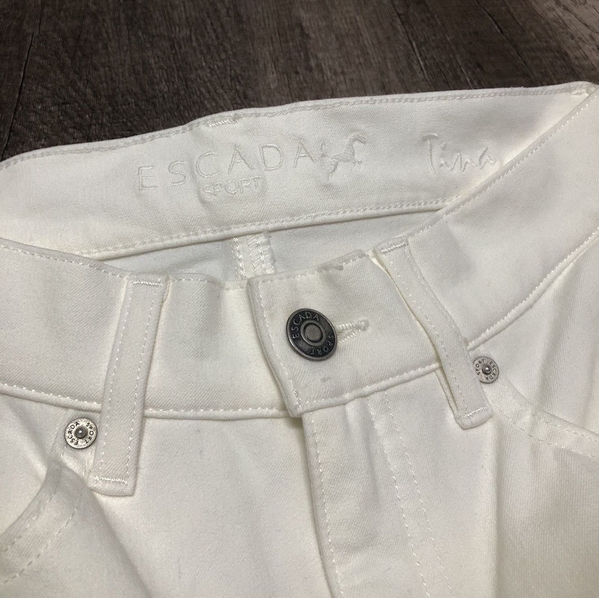 Escada Sport × Vintage Escada Sport Denim Pant Size 28" / US 6 / IT 42 - 7 Thumbnail
