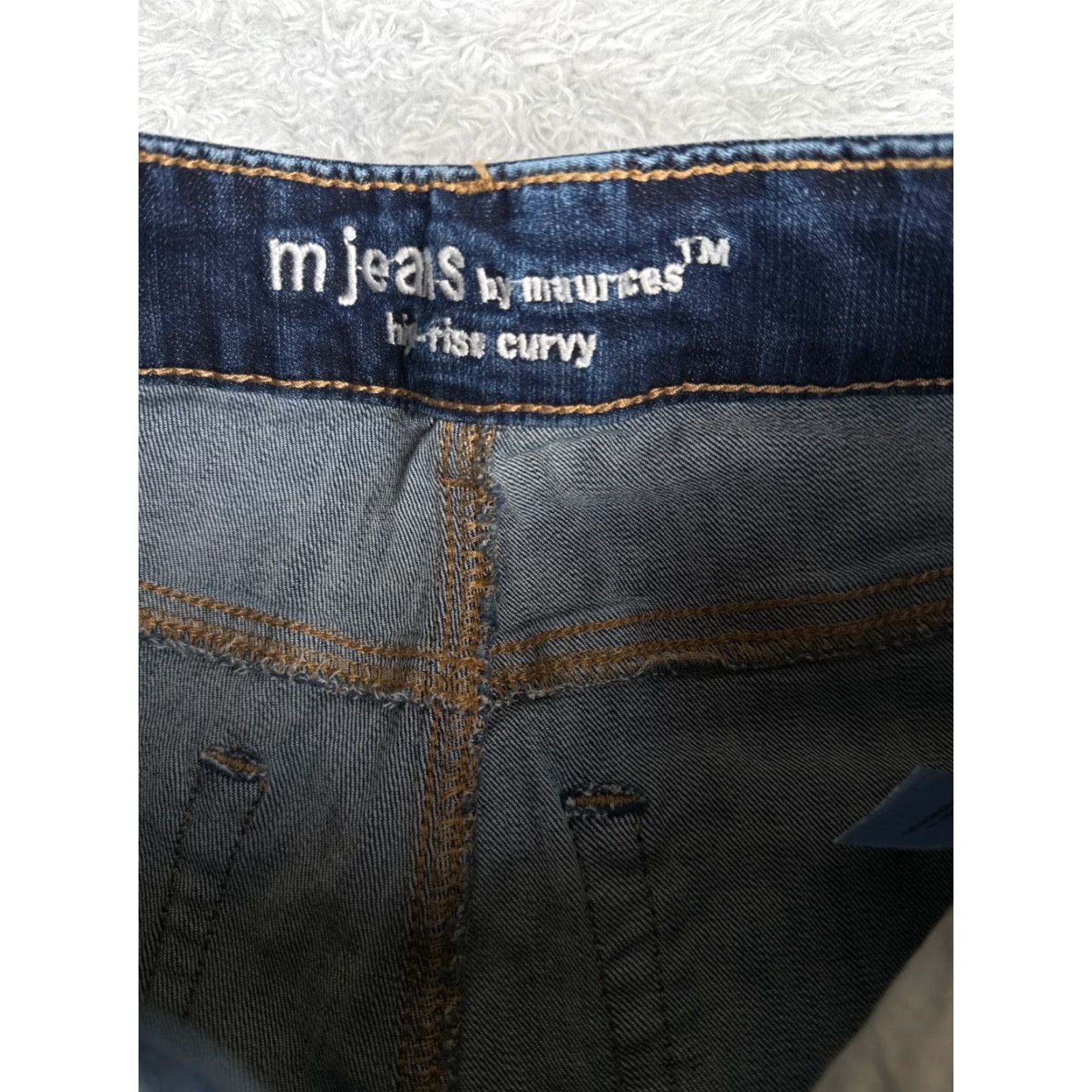 Vintage Maurices Jeans Women 4 S Blue Denim Bootcut Flare High Rise Curvy Cotton 26x28 Size 27" / US 4 / IT 40 - 6 Thumbnail