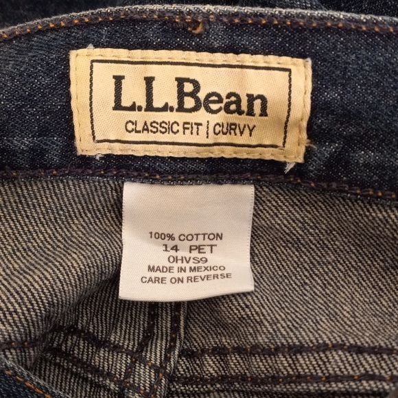 L.L. Bean L.L. Bean Size 14P Jeans Womens Classic Curvy Fit 100% Cotto Size 34" / US 12 / IT 48 - 10 Thumbnail