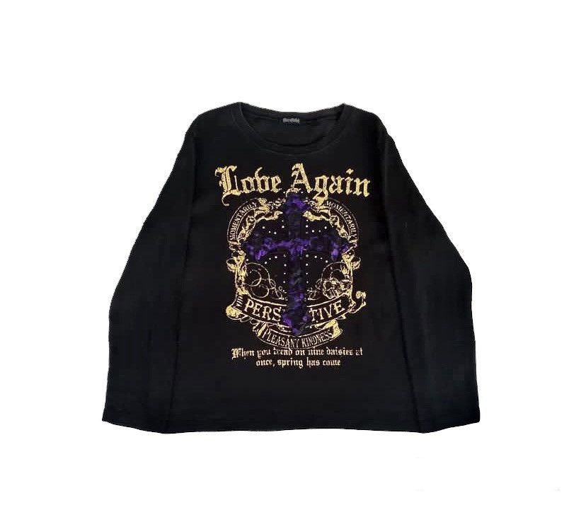 image of Seditionaries Like Chrome Hearts Tee Design in Black, Men's (Size Medium)