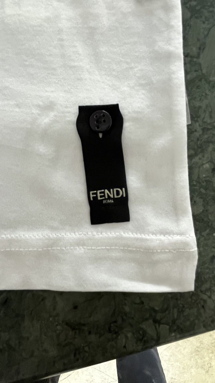 Fendi Fendi FF logo tshirt big logo 100% leather new with tags Size US S / EU 44-46 / 1 - 6 Thumbnail