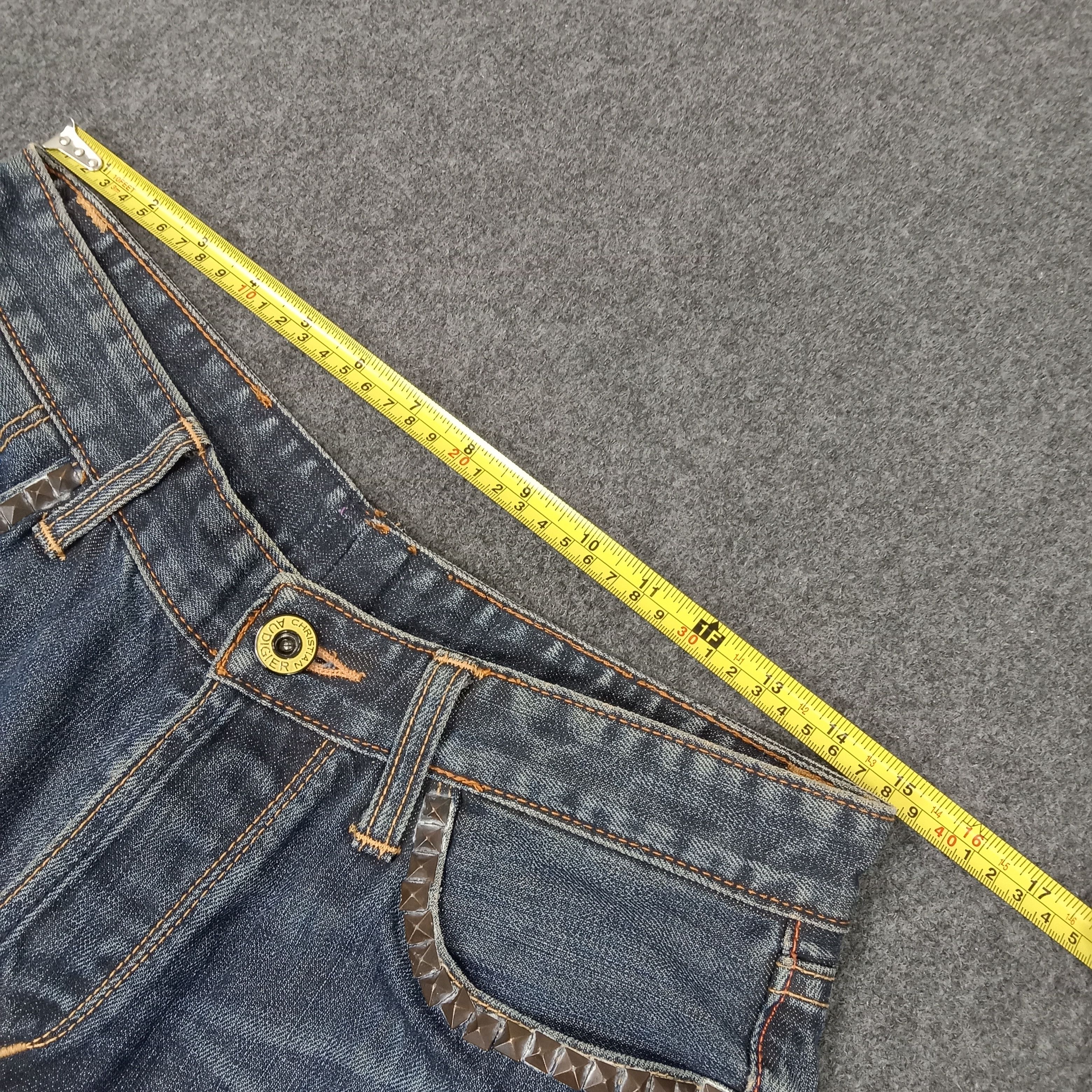 Christian Audigier × Ed Hardy × Vintage Ed Hardy Christian Audugier Custom Logo Jeans Size US 31 - 9 Thumbnail