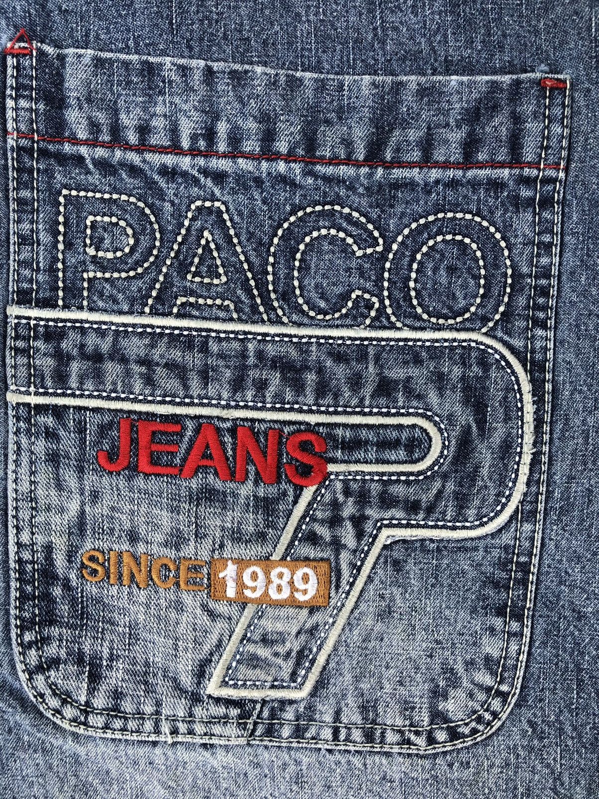Japanese Brand Vintage Paco Embroidered Jeans Baggy Jeans Hip Hop Size US 36 / EU 52 - 16 Thumbnail