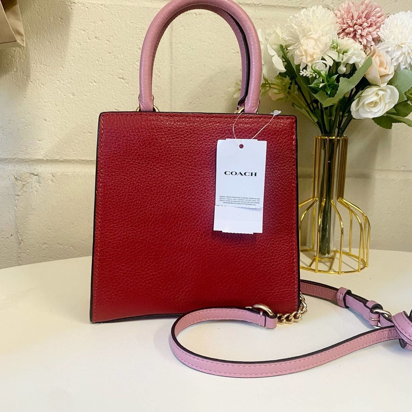 Coach COACH C6994 Mini Pepper Crossbody Bag In 1941 Red Multi Size ONE SIZE - 5 Thumbnail