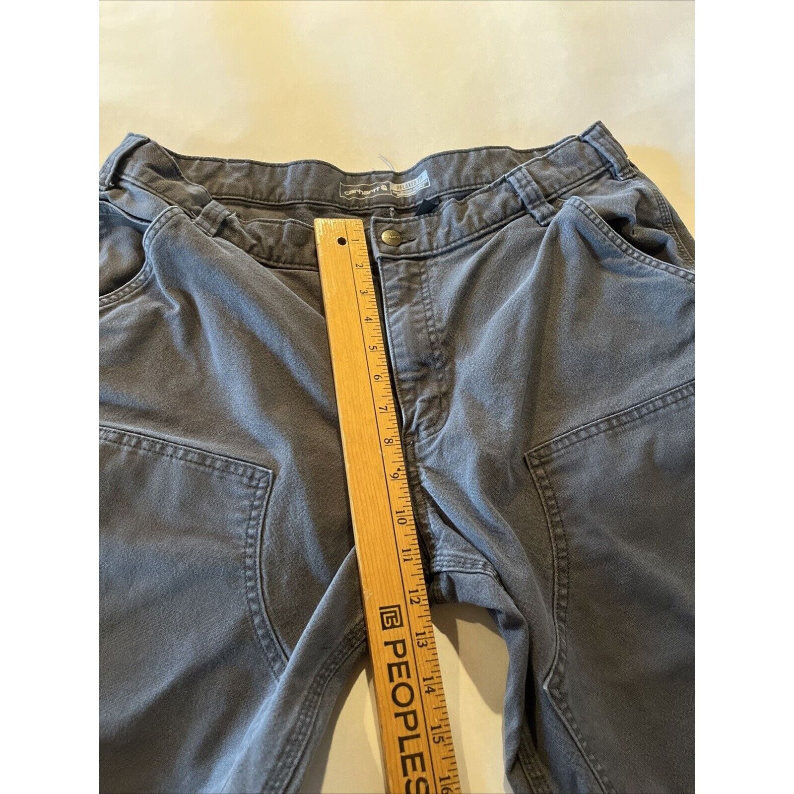Carhartt Carhartt 36x29 Duck Canvas Double Knee Workwear Gray Pants Size US 36 / EU 52 - 9 Thumbnail