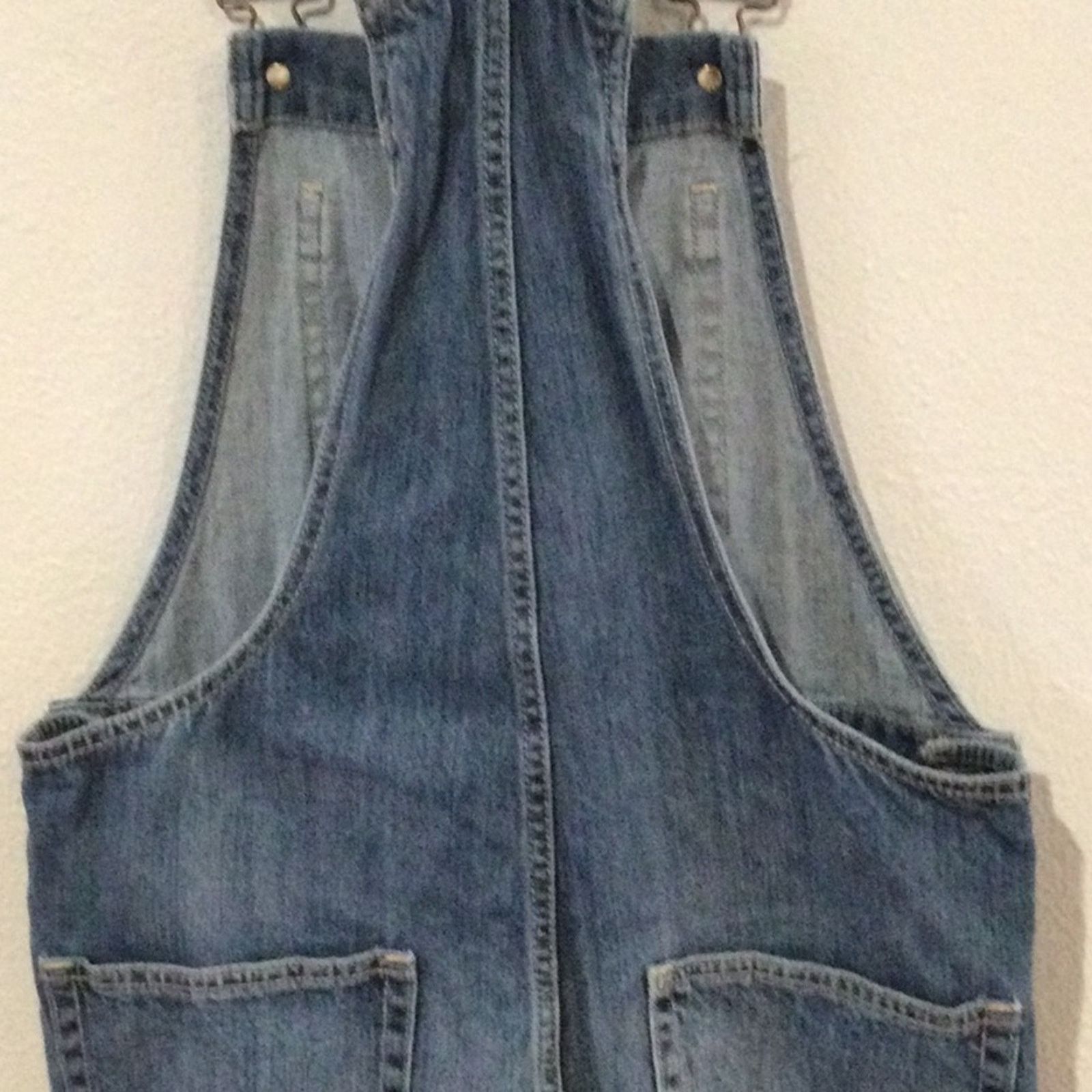 Gap Gap Denim Bib Adjustable Strap Button Side Overalls Size 2 Size 27" / US 4 / IT 40 - 9 Thumbnail