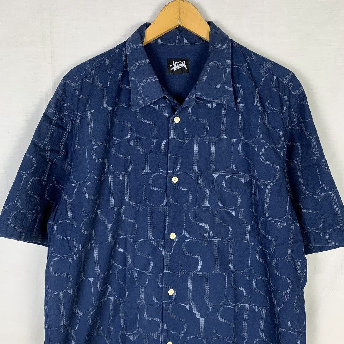 Stussy Vintage Stussy Spellout Shirt Size US L / EU 52-54 / 3 - 2 Thumbnail