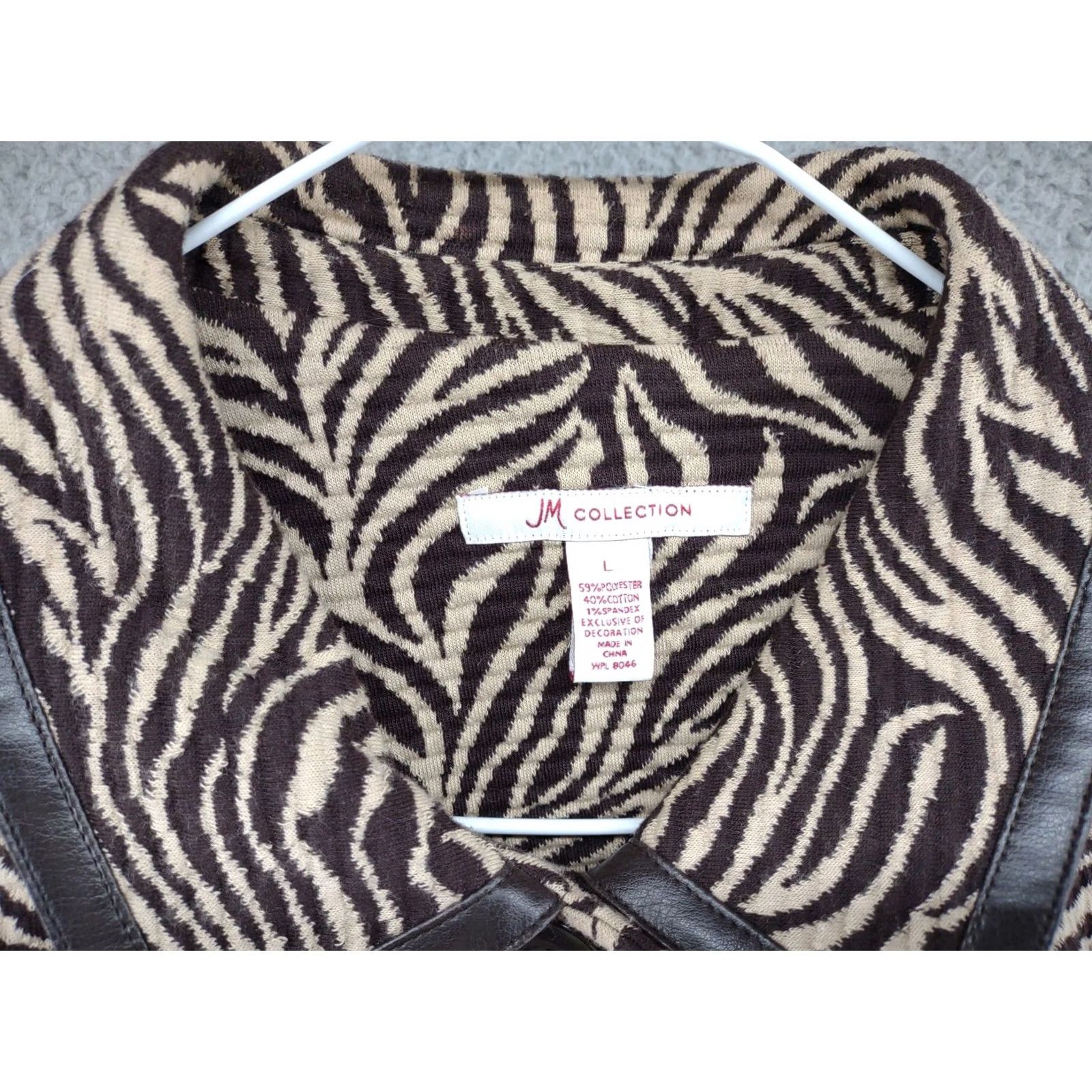 JM Collection JM Collection Button Up Blazer Jacket Animal Print Women's Size Large Multicolor Animals Blazer Womens L Size L / US 10 / IT 46 - 4 Thumbnail
