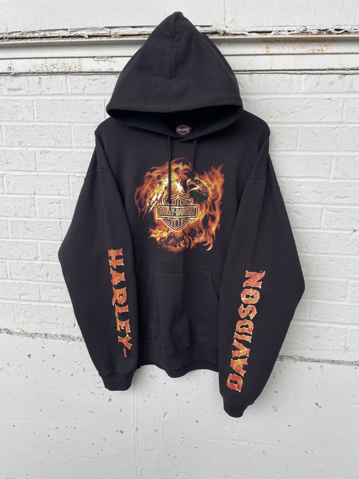 Harley Davidson Harley Davidson Flaming Phenix Hoodie Size US XL / EU 56 / 4 - 9 Thumbnail