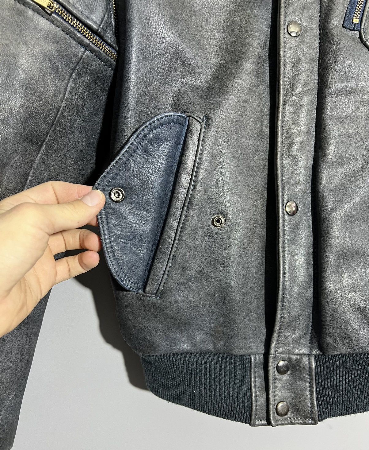 Hein Gericke × Vintage Vintage 90s Hein Gericke Leather Biker Zipper Racing Jacket Size US M / EU 48-50 / 2 - 6 Thumbnail