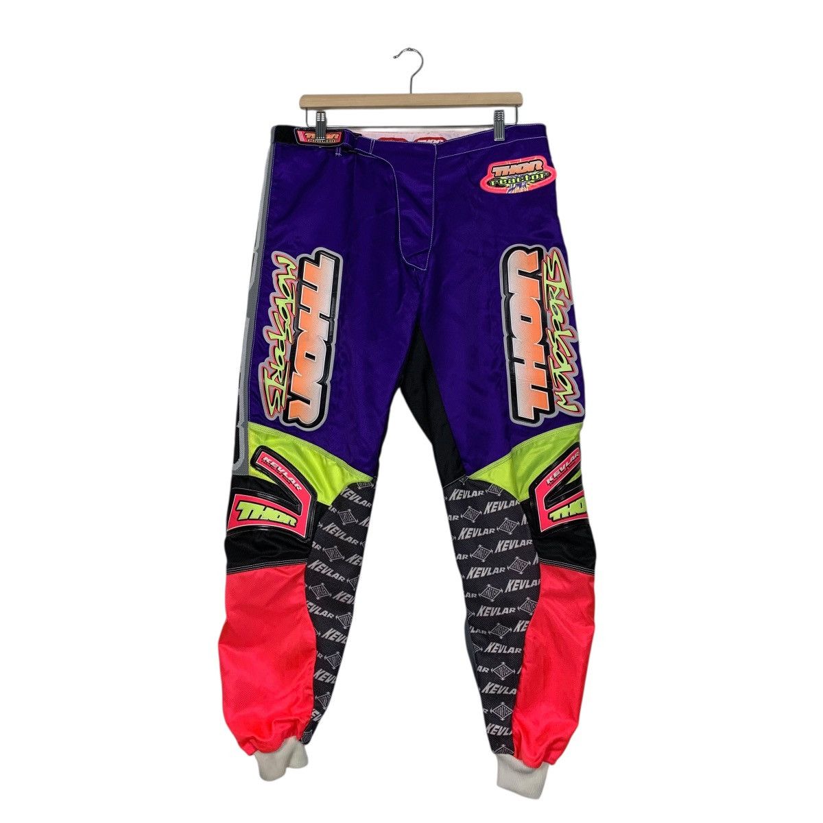 Other Vintage 90s Thor Reactor Motorcross Racing Pants Size US 34 / EU 50 - 1 Thumbnail