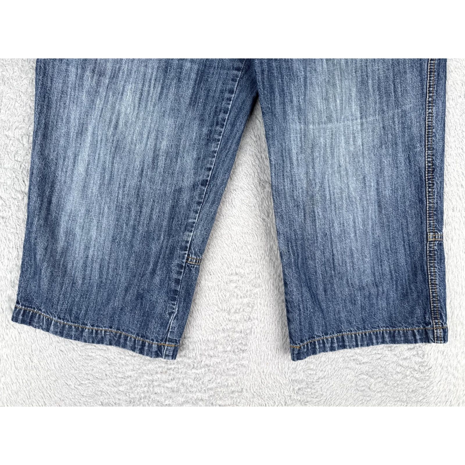 Faded Glory VINTAGE Faded Glory Capri Pants Womens 10 Blue Denim High Rise Pockets Zip Fly Retro Size 32" / US 10 / IT 46 - 2 Thumbnail