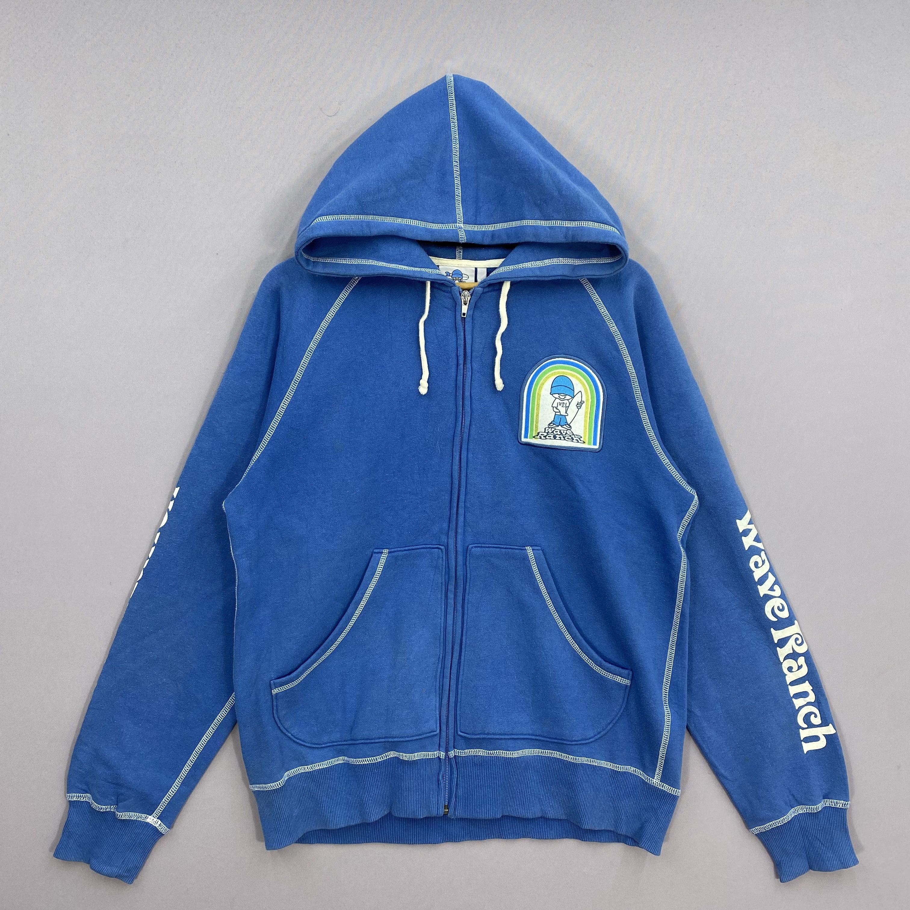 Japanese Brand Vintage Y2K Wave Ranch Surf Wear Hoodie Full Zip Sweater Size US M / EU 48-50 / 2 - 2 Thumbnail