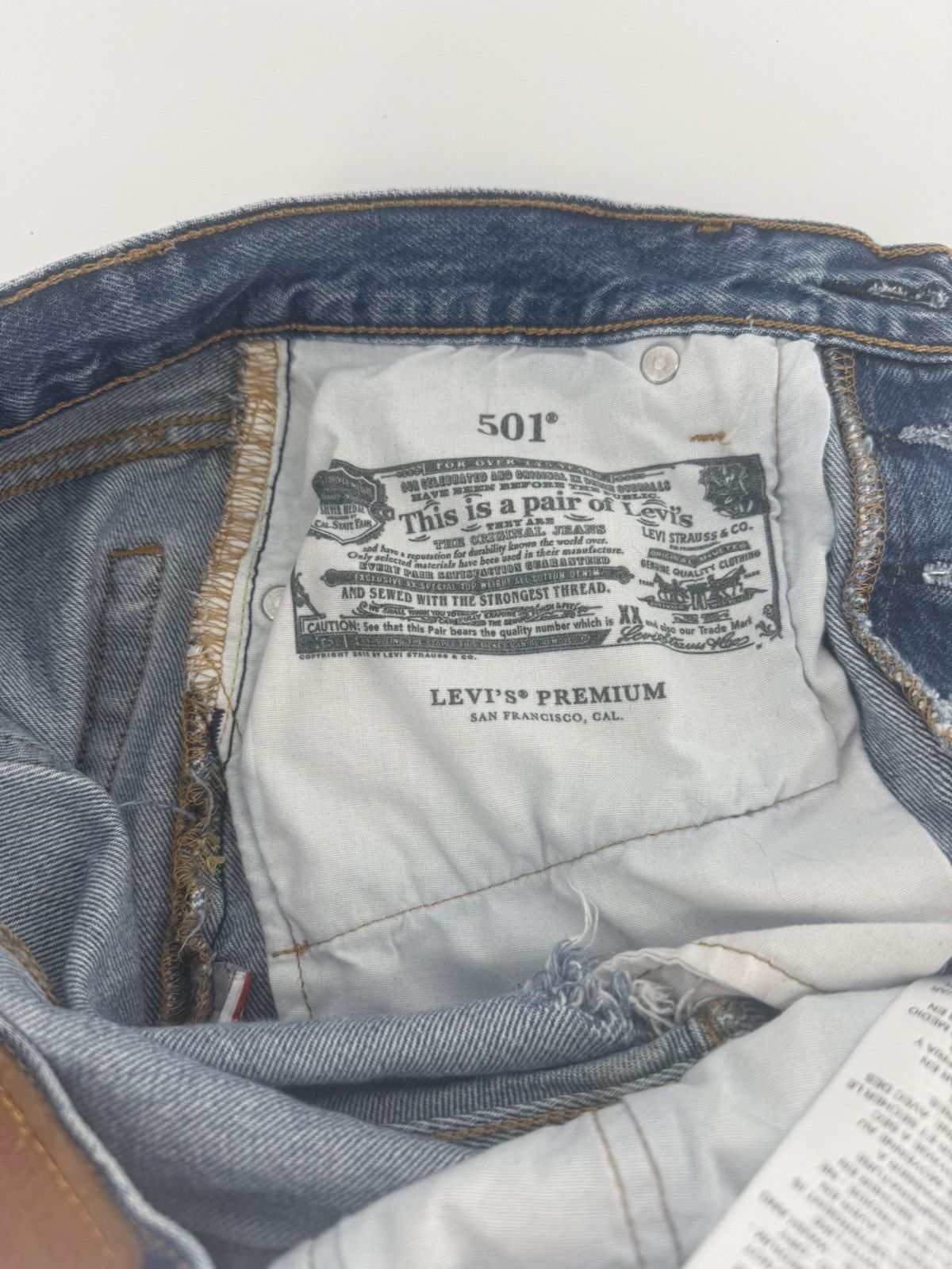 Levi's 501 Buttonfly Levi's LeStrauss Denim Blue Jean Shorts W 25 Size 25" / US 0 / IT 36 - 9 Thumbnail