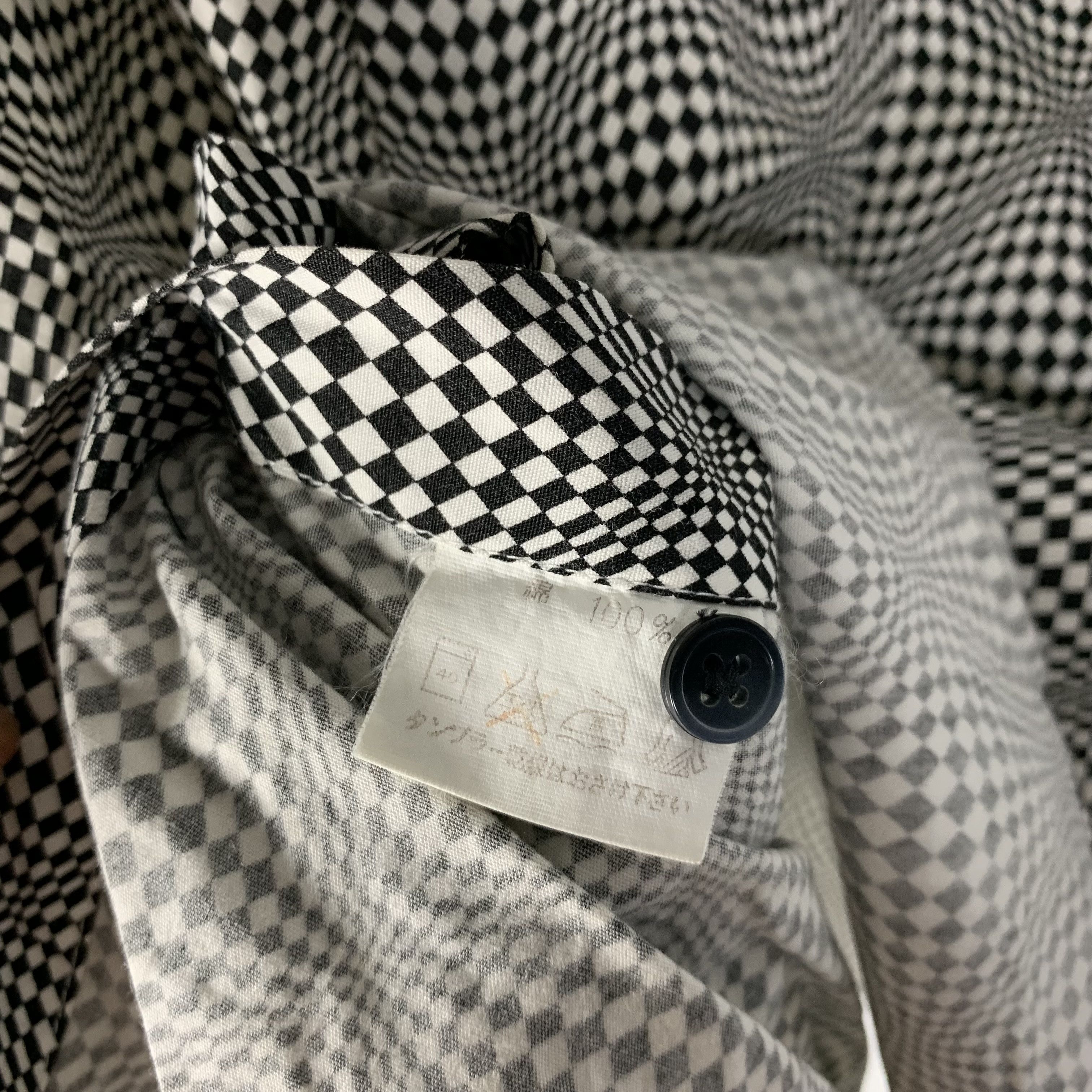 Japanese Brand Abby Vill Press Psychedelic Printed Shirt Checkered Size US L / EU 52-54 / 3 - 6 Thumbnail