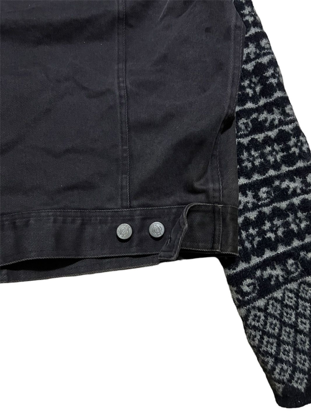 Vintage 80S JEAN PAUL GAUTIER Wool Sleeve Denim Jacket Size US M / EU 48-50 / 2 - 10 Thumbnail
