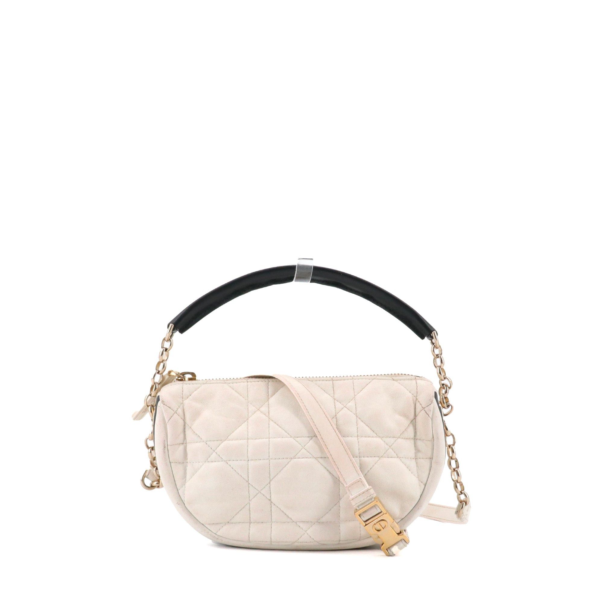 Dior DIOR - Vibe Hobo Dior shoulder bag in white cannage leather Size ONE SIZE - 1 Thumbnail
