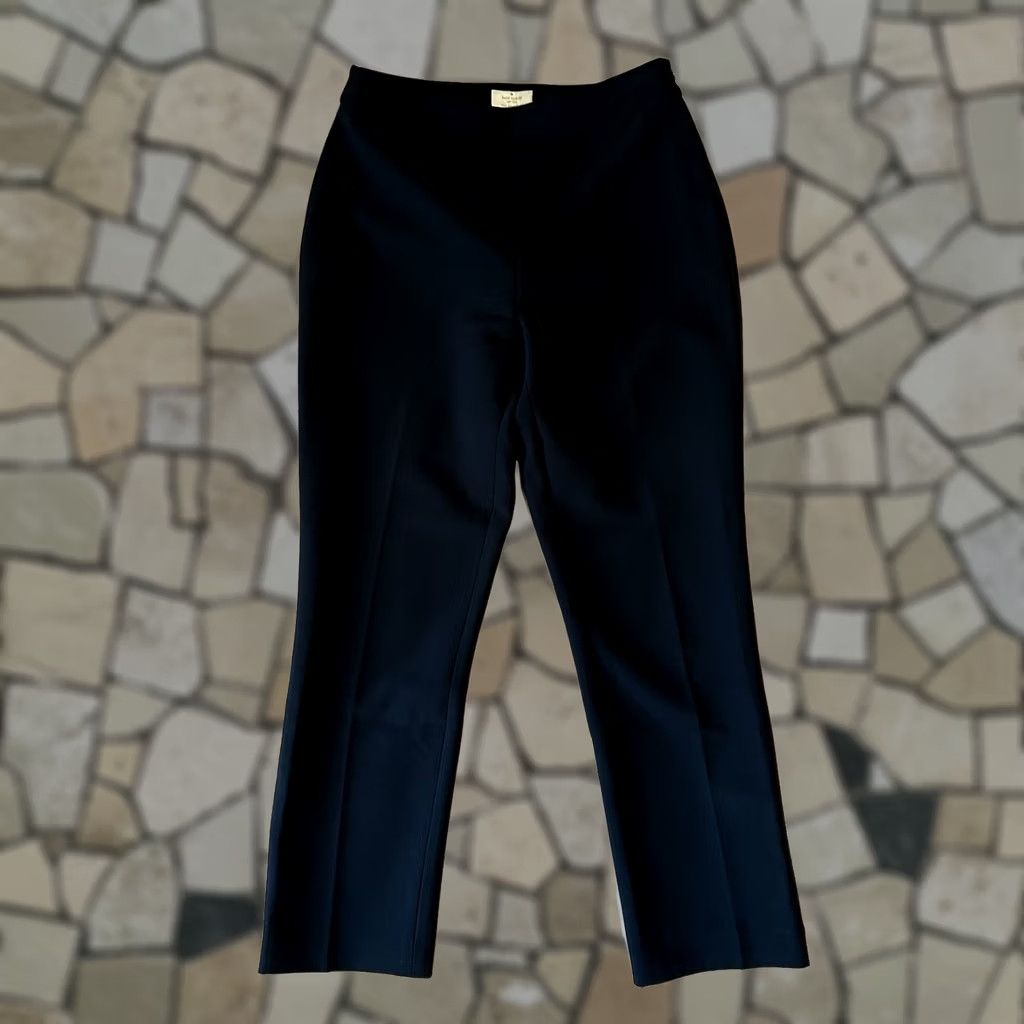 Olive Kate Spade Live Colorfully Cropped Womens 4 Black Ankle Trouser Pant Women Size 27" / US 4 / IT 40 - 1 Thumbnail