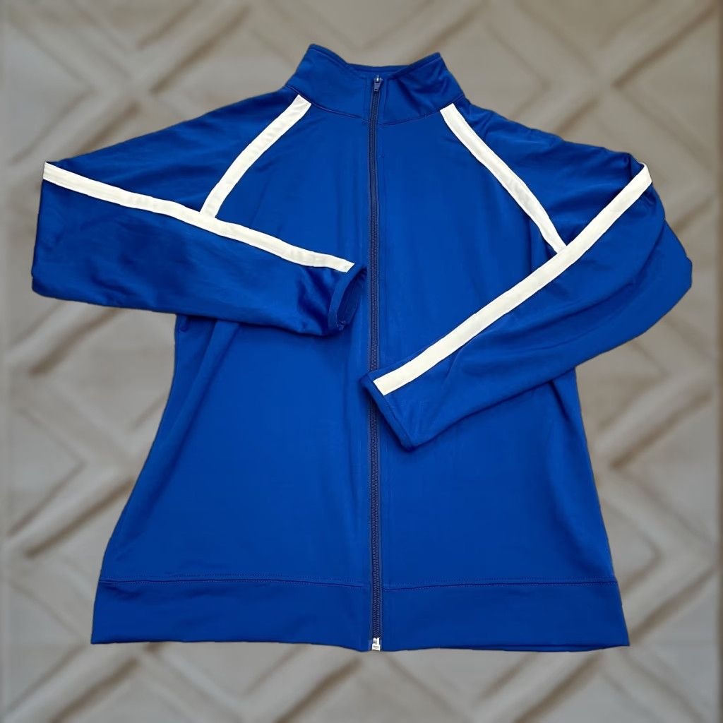 Augusta Sportswear Augusta Sportswear Active Jacket Women S Blue Full Zip Mock Neck Long Sleeve Jacket Size S / US 4 / IT 40 - 1 Thumbnail