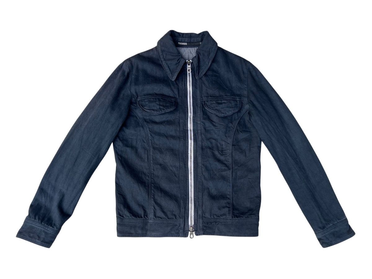 Japanese Brand PARANOID Japan RiRi Zip Quilted Lined Trucker Denim Jacket Size US M / EU 48-50 / 2 - 3 Thumbnail