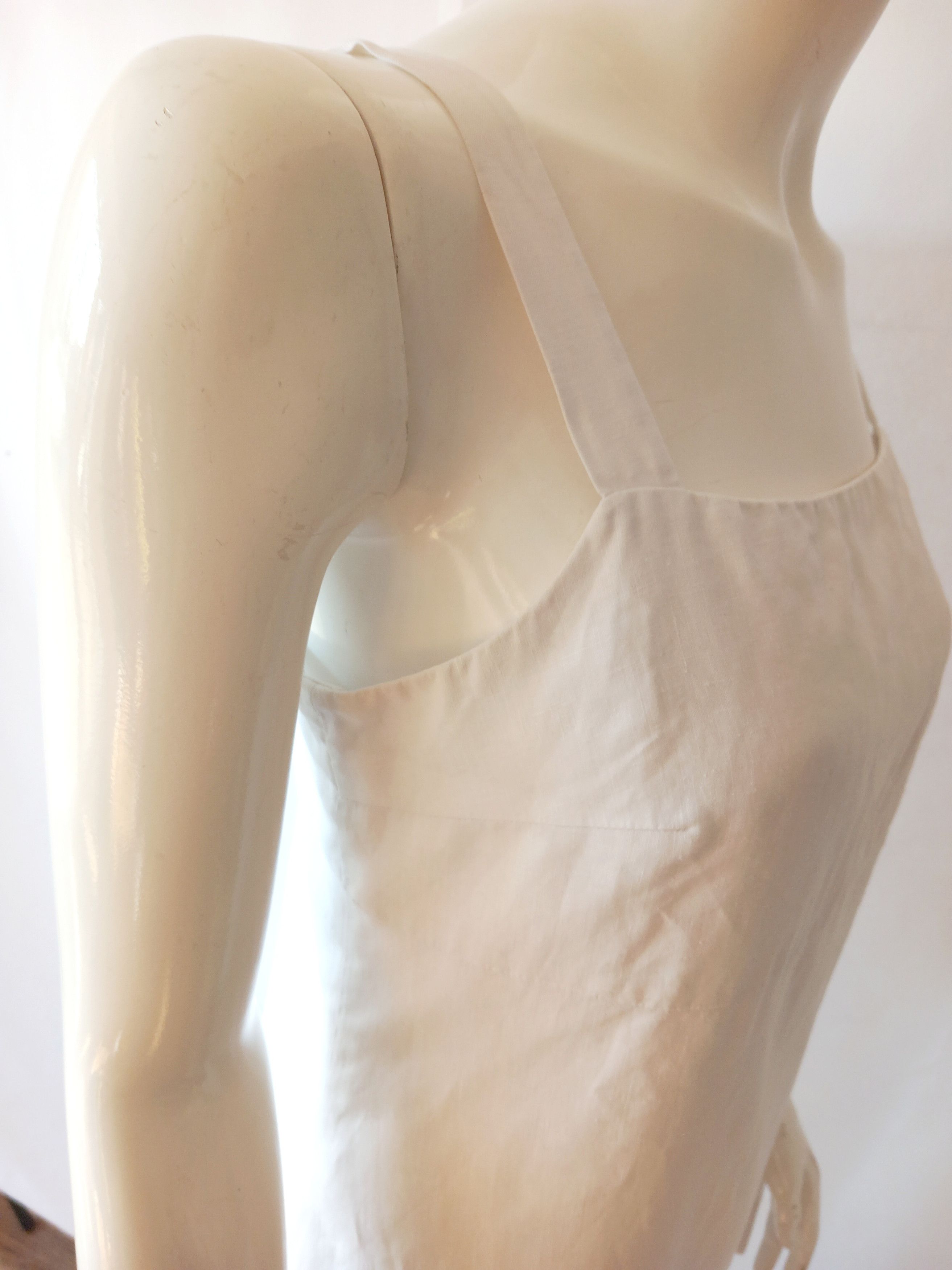 Emanuel Ungaro Vintage Emanuel Ungaro white linen dress XL Size XL / US 12-14 / IT 48-50 - 5 Thumbnail