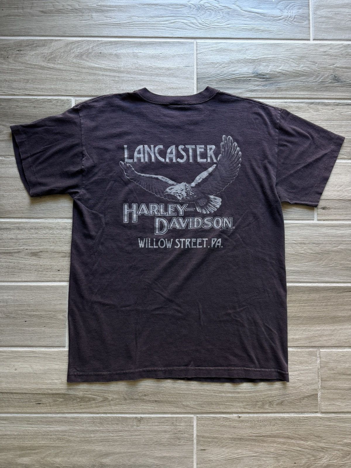 Harley Davidson Vintage 90s Harley Davidson Lancaster T-Shirt Size Large Size US L / EU 52-54 / 3 - 6 Thumbnail
