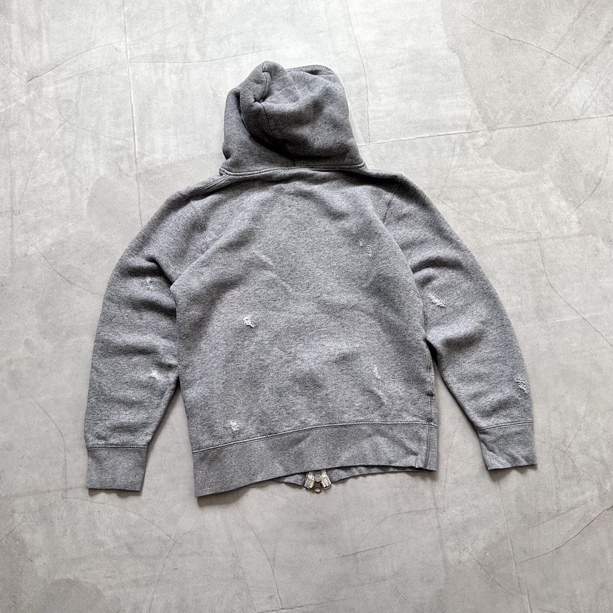 Buzz Rickson's Japan Grktinvestigation Issey Miyake Distressed Zip Hoodie Size US S / EU 44-46 / 1 - 12 Thumbnail