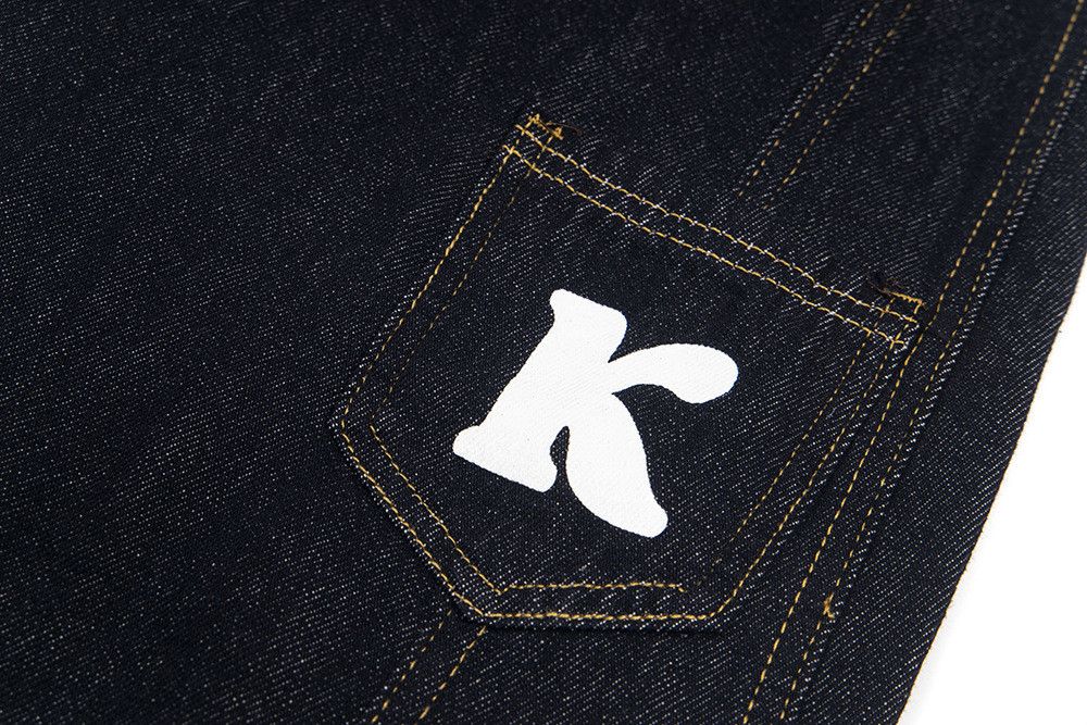 Japanese Brand American-style men's lettered wide-leg curved jeans Size US 32 / EU 48 - 6 Thumbnail