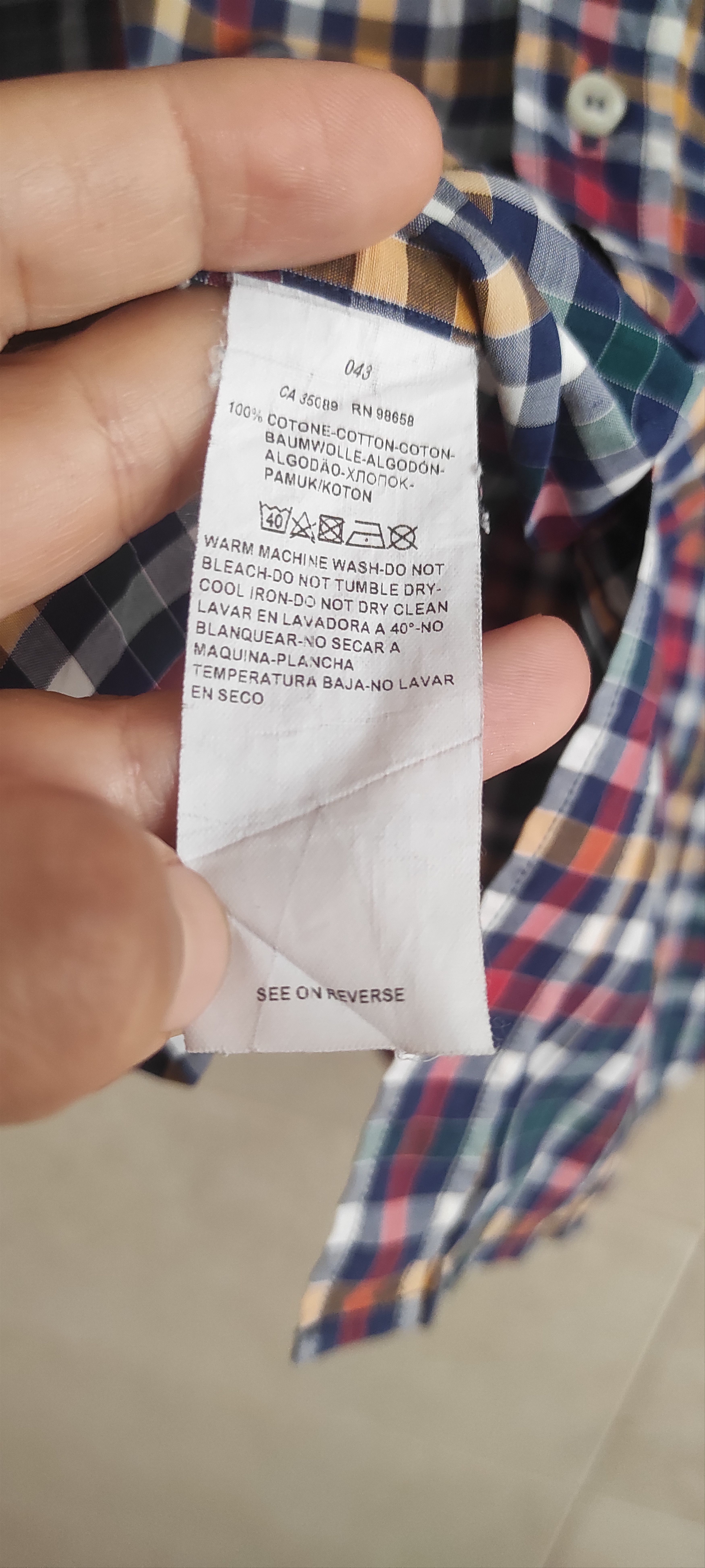 Other Paul Shark Button-down Plaid Multicolour check cotton shirt Size US XL / EU 56 / 4 - 13 Thumbnail