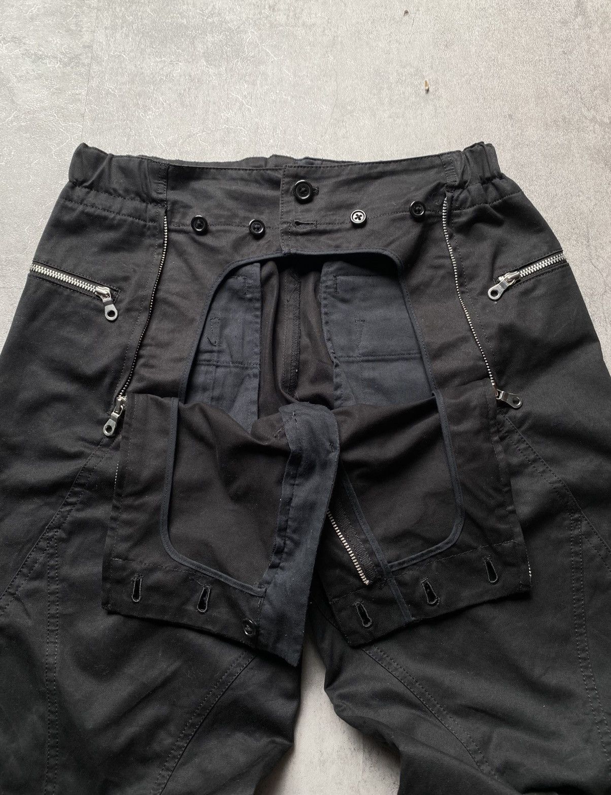 Yohji Yamamoto SS05 YOHJI YAMAMOTO Y’s MULTI ZIPPER BAGGY PANTS Size US 32 / EU 48 - 4 Thumbnail
