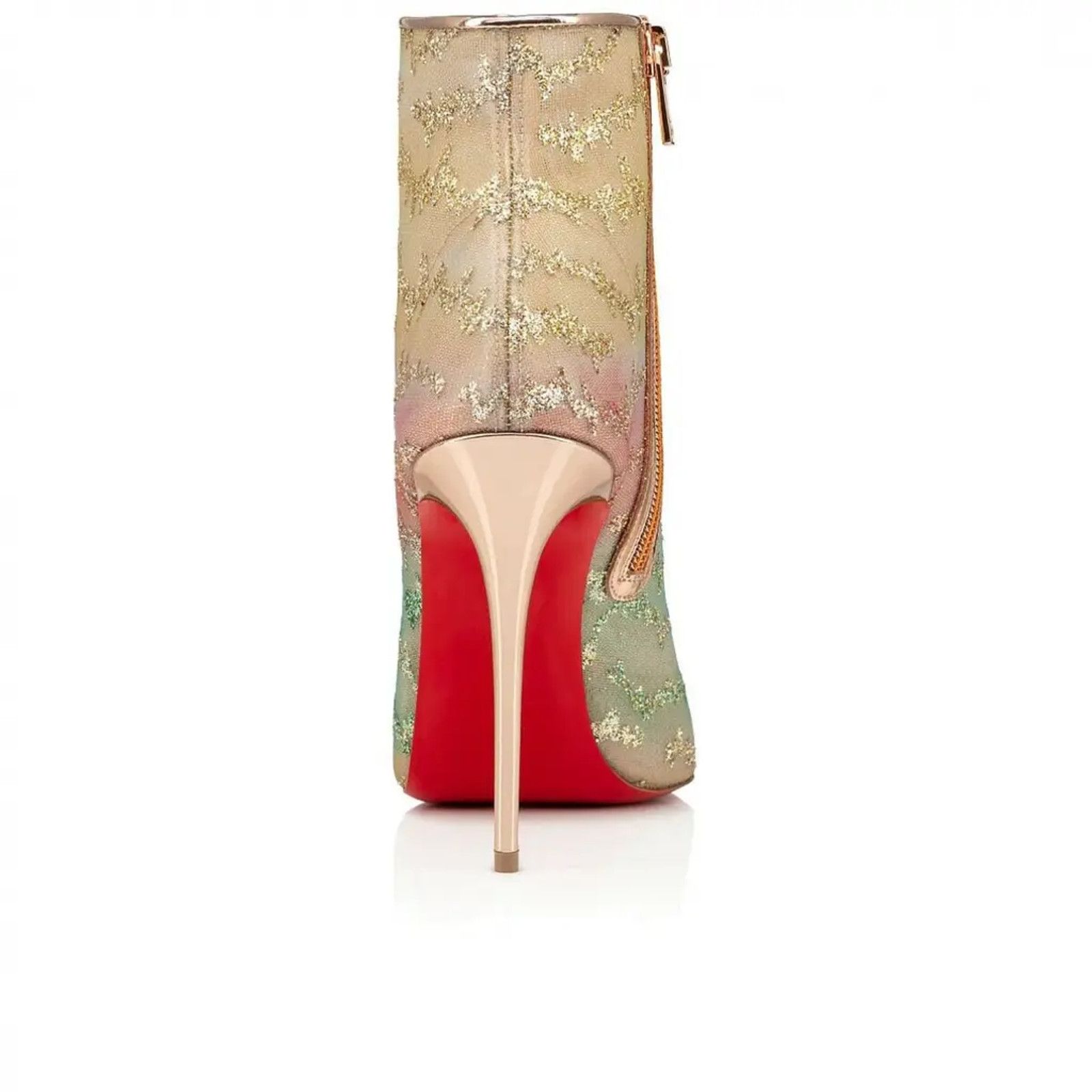 Christian Louboutin Christian Louboutin Nancy Bootie 100 Multicolor Glitter Mesh Size US 10 / IT 40 - 10 Thumbnail
