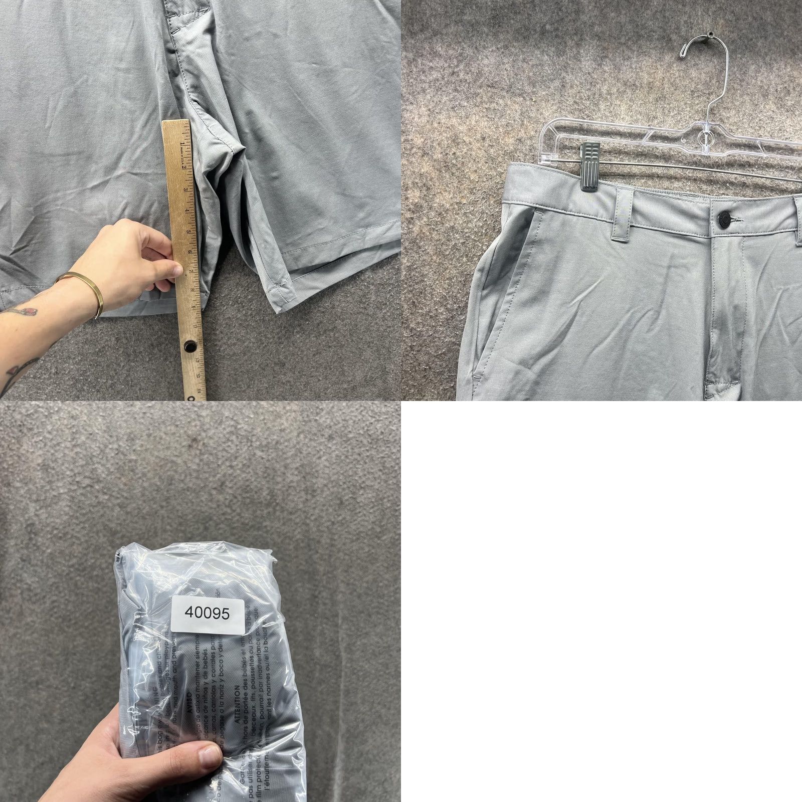 Banana Republic Banana Republic Shorts Mens 36 Gray Stretch Elastic Waist Chino 9 Inseam Mens Flat Front Casual Shorts 9 Inseam Gray Boys? Size US 36 / EU 52 - 8 Thumbnail