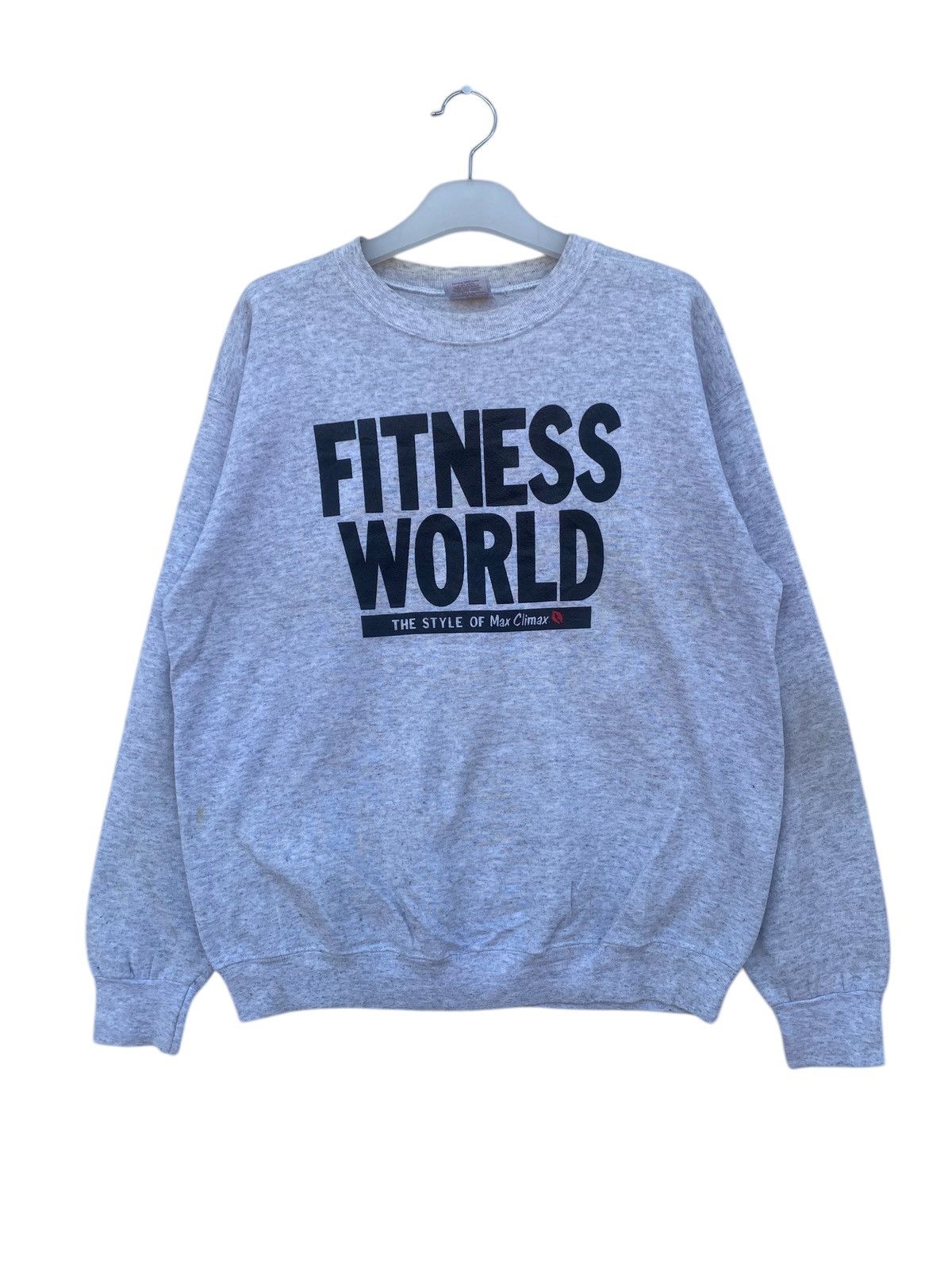 Vintage VINTAGE POLYCOTTON MAX CLIMAX FITNESS WORLD SWEATSHIRT Size US L / EU 52-54 / 3 - 1 Preview