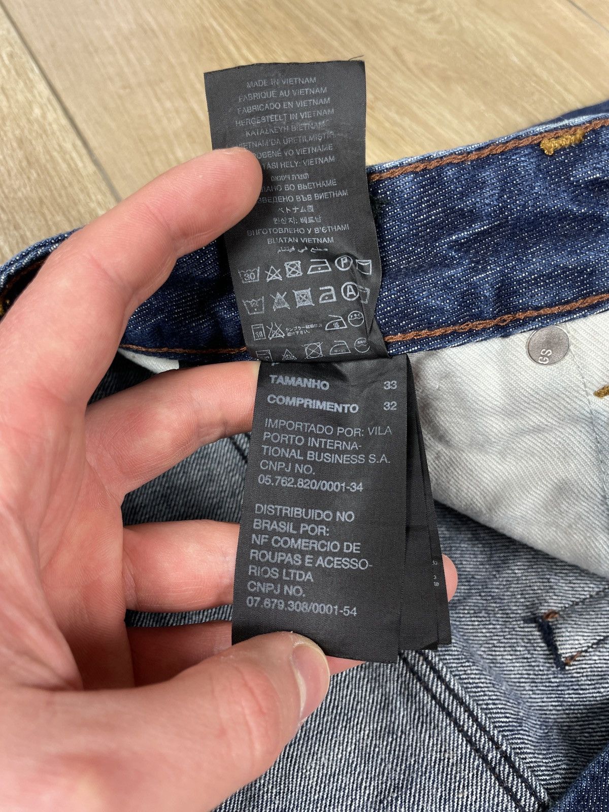 G-Star × Vintage Vintage G-Star Raw Us Lumber 25 Straight Denim Jeans Pants Size US 33 - 10 Thumbnail