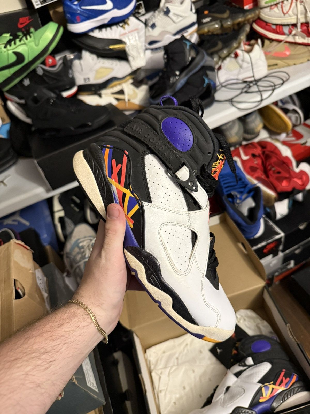 Jordan Brand Jordan retro 8 three peat sz 9.5 Size US 9.5 / EU 42-43 - 1 Thumbnail