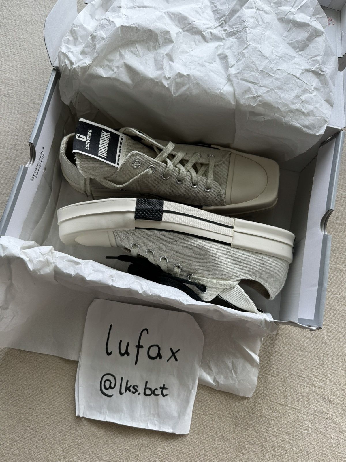 Converse × Rick Owens Drkshdw NEW | TURBODRK DRKSTAR LOW CHUCK 70 OX US8.5 Size US 8.5 / EU 41-42 - 2 Thumbnail