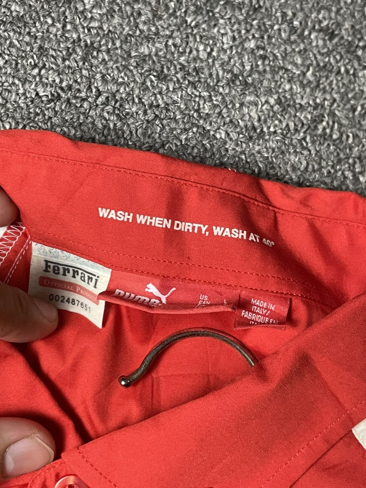 Ferrari × Puma × Vintage FERRARI F1 x PUMA BARCODE LONG SLEEVE SHIRT (85) Size US L / EU 52-54 / 3 - 10 Thumbnail