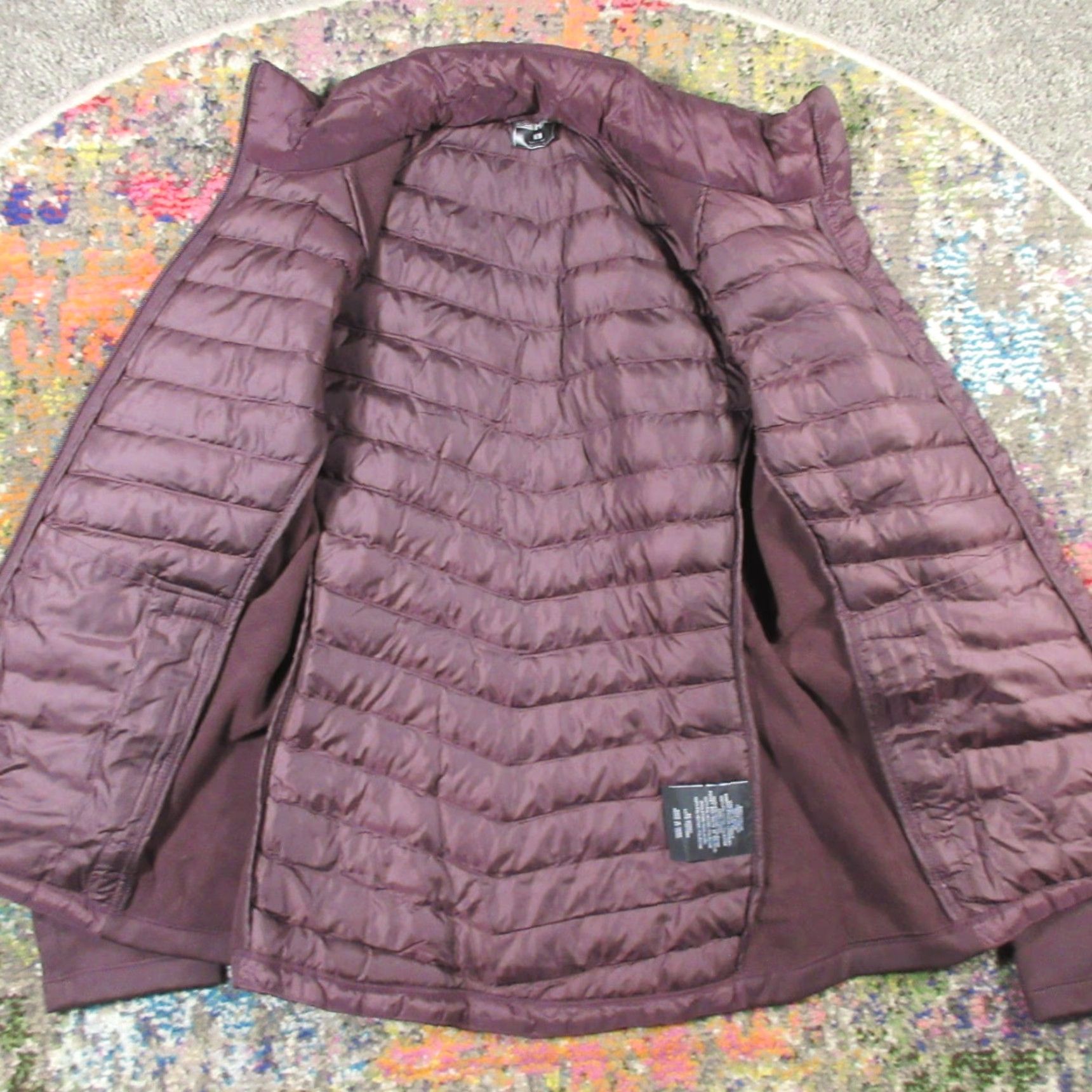 Vintage 32 Degrees Heat Puffer Jacket Women S Burgundy Mixed Media Packable NEW NWT Jacket Size S / US 4 / IT 40 - 6 Thumbnail
