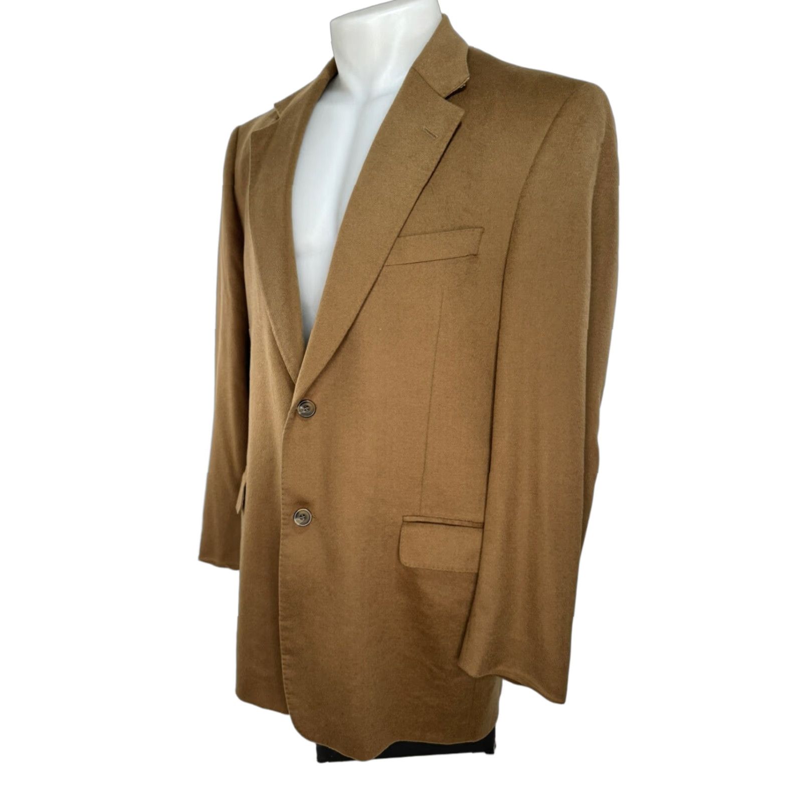 Vintage COPPLEY Cashmere Mens 42 Blazer Jacket Big & Tall Brown Coppley Blazer Mens 42 Cashmere Brown Blazer Mens Size 42R - 1 Thumbnail