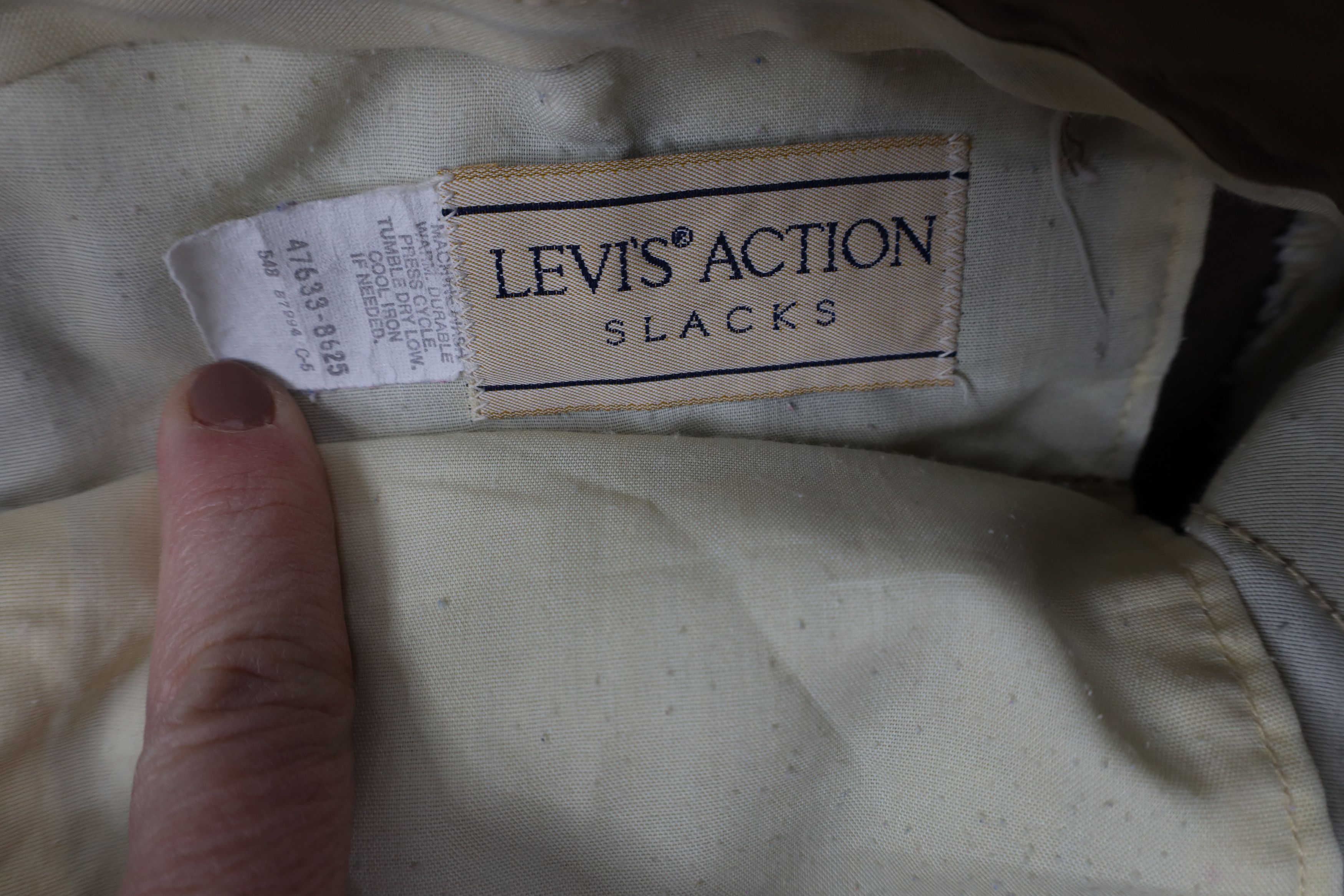 Levi's Vintage 70s Levis Knit Flared Wide Leg Chino Pants Brown USA Size US 32 / EU 48 - 9 Thumbnail