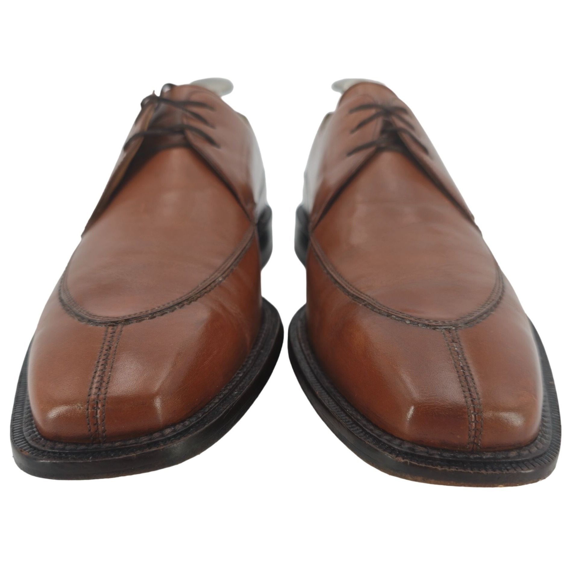 Mezlan Mezlan Spain Men 10 Brown Leather Dress Shoes Oxford Derby Size US 10 / EU 43 - 7 Thumbnail