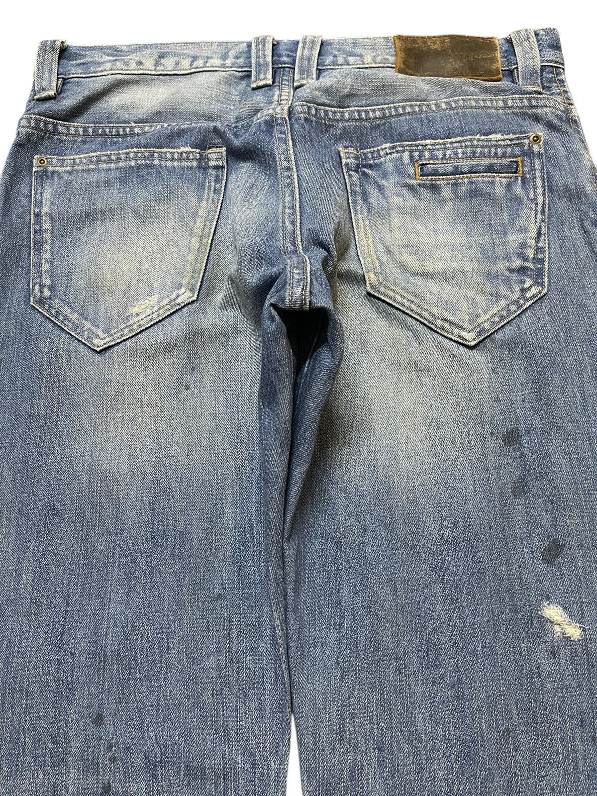 Issey Miyake Vintage Japan Tete Homme Mud Faded Wash Style Jeans Size US 34 / EU 50 - 5 Thumbnail