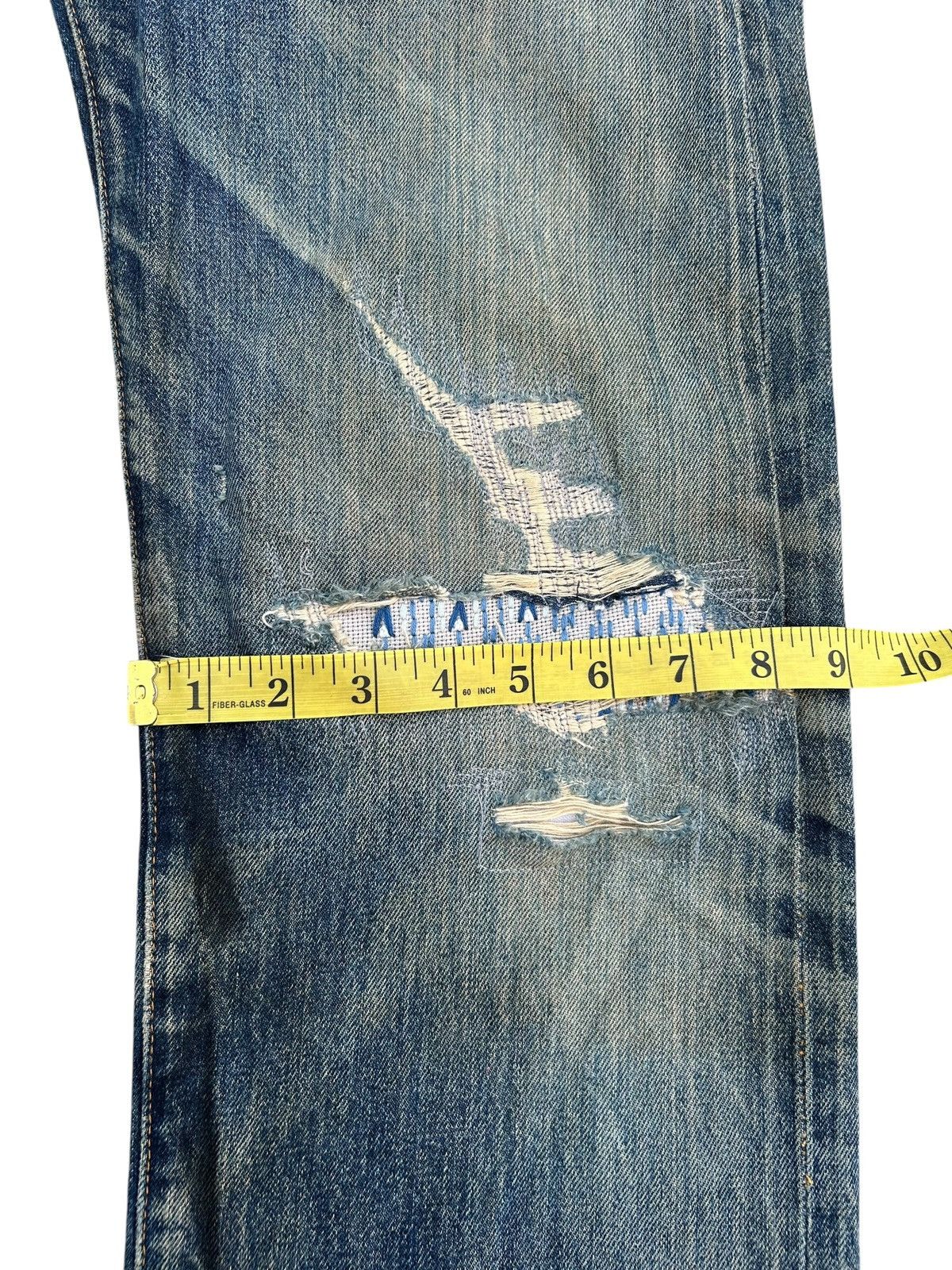 Kapital Vintage Levis 501XX big E Selvedge Distressed Repair Denim Size US 29 - 22 Thumbnail