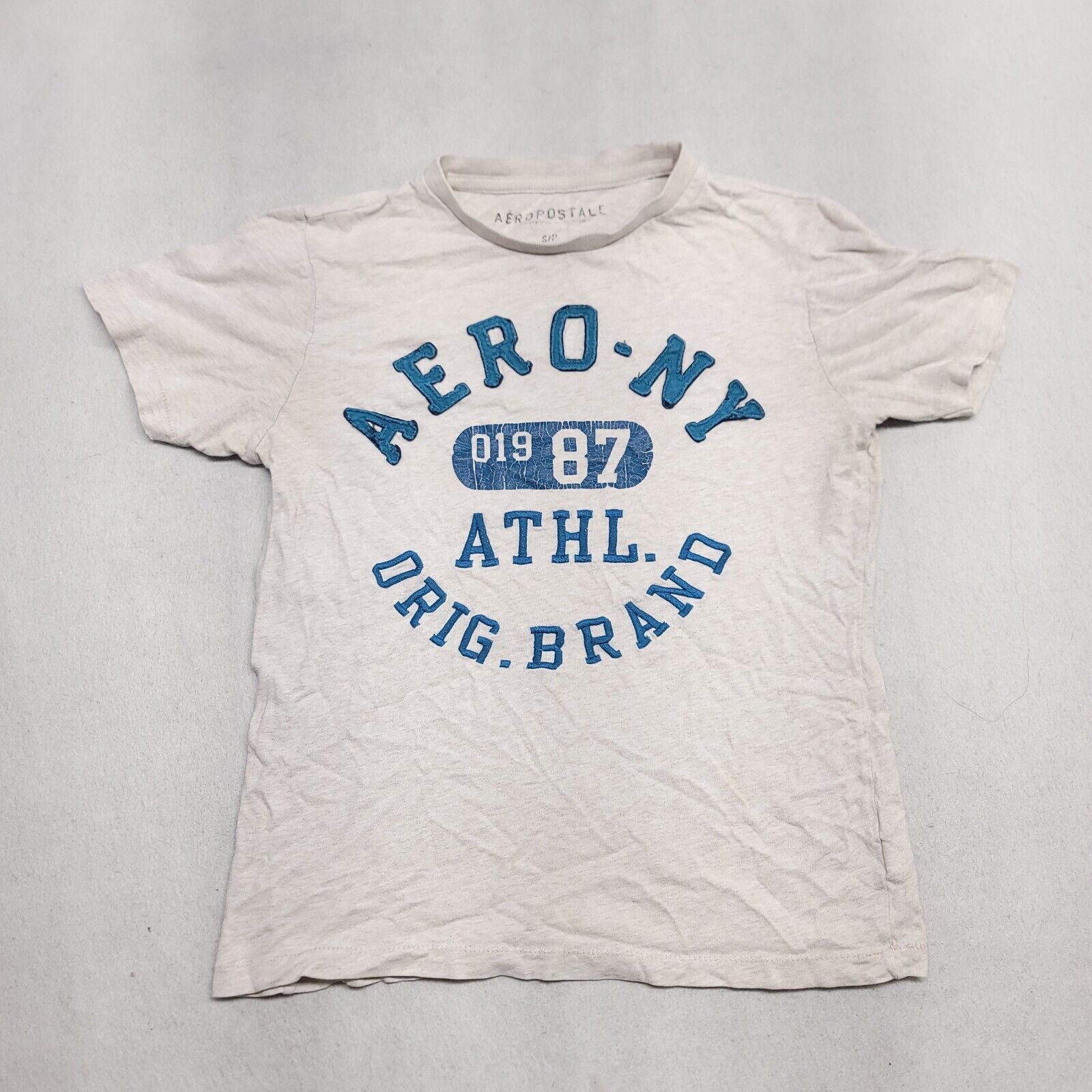 Aeropostale Aeropostale Short Sleeve Shirt Mens Size Small S White Size US S / EU 44-46 / 1 - 2 Thumbnail