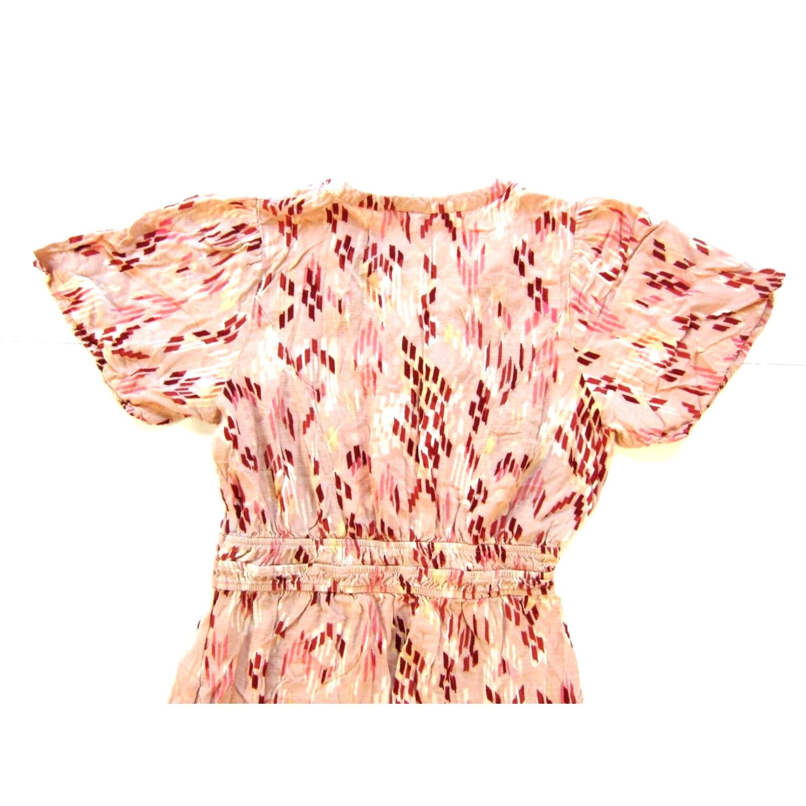 Vintage VINTAGE Knox Rose Pink Rayon Short Sleeve Pocket Long Fit & Flare Maxi Dress Small Size 28" / US 6 / IT 42 - 5 Thumbnail